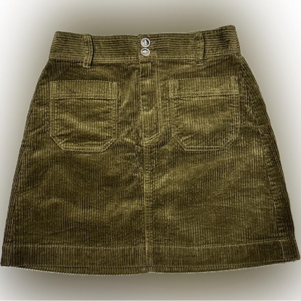 Madewell Brown Corduroy Mini Skirt